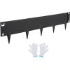 imageVEVOR Steel Landscape Edging 5 Packs 39 x 3 in RustResistant Metal Landscape Edging Bendable Garden Edging Border Heavy Duty Lawn Edging EasytoInstall Flower Bed Yard Pathway Divider Black39 L x 5 H