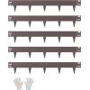 imageVEVOR Steel Landscape Edging 5 Packs 39 x 3 in RustResistant Metal Landscape Edging Bendable Garden Edging Border Heavy Duty Lawn Edging EasytoInstall Flower Bed Yard Pathway Divider Black39 L x 3 H