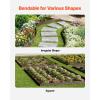 imageVEVOR Steel Landscape Edging 5 Packs 39 x 3 in RustResistant Metal Landscape Edging Bendable Garden Edging Border Heavy Duty Lawn Edging EasytoInstall Flower Bed Yard Pathway Divider Black39 L x 5 H