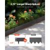 imageVEVOR Steel Landscape Edging 5 Packs 39 x 3 in RustResistant Metal Landscape Edging Bendable Garden Edging Border Heavy Duty Lawn Edging EasytoInstall Flower Bed Yard Pathway Divider Black39 L x 4 H