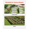 imageVEVOR Steel Landscape Edging 5 Packs 39 x 3 in RustResistant Metal Landscape Edging Bendable Garden Edging Border Heavy Duty Lawn Edging EasytoInstall Flower Bed Yard Pathway Divider Black39 L x 4 H