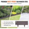 imageVEVOR Steel Landscape Edging 5 Packs 39 x 3 in RustResistant Metal Landscape Edging Bendable Garden Edging Border Heavy Duty Lawn Edging EasytoInstall Flower Bed Yard Pathway Divider Black39 L x 4 H