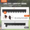 imageVEVOR Steel Landscape Edging 6 Packs 40 x 6 in RustResistant Metal Landscape Edging Bendable Garden Edging Border Heavy Duty Lawn Edging EasytoInstall Flower Bed Yard Pathway Divider Black40 L x 6 H 6 Pack