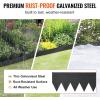 imageVEVOR Steel Landscape Edging 6 Packs 40 x 6 in RustResistant Metal Landscape Edging Bendable Garden Edging Border Heavy Duty Lawn Edging EasytoInstall Flower Bed Yard Pathway Divider Black40 L x 6 H 6 Pack