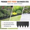 imageVEVOR Steel Landscape Edging 6 Packs 40 x 6 in RustResistant Metal Landscape Edging Bendable Garden Edging Border Heavy Duty Lawn Edging EasytoInstall Flower Bed Yard Pathway Divider Black40 L x 12 H 4 Pack