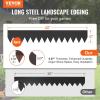 imageVEVOR Steel Landscape Edging 6 Packs 40 x 6 in RustResistant Metal Landscape Edging Bendable Garden Edging Border Heavy Duty Lawn Edging EasytoInstall Flower Bed Yard Pathway Divider Black40 L x 6 H 4 Pack