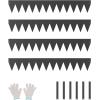 imageVEVOR Steel Landscape Edging 6 Packs 40 x 6 in RustResistant Metal Landscape Edging Bendable Garden Edging Border Heavy Duty Lawn Edging EasytoInstall Flower Bed Yard Pathway Divider Black40 L x 6 H 4 Pack