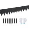 imageVEVOR Steel Landscape Edging 6 Packs 40 x 6 in RustResistant Metal Landscape Edging Bendable Garden Edging Border Heavy Duty Lawn Edging EasytoInstall Flower Bed Yard Pathway Divider Black40 L x 6 H 6 Pack