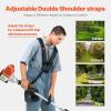 imageVEVOR String Trimmer 252CC 2Stroke Gas Powered Weed Wacker 169quot Cordless Grass Trimmer MultiFunctional Lawn Edger with Shoulder Strap ampamp 3T Blade Weed Eater for Quick Grass Cleaning