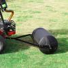 imageVEVOR Tow Behind Lawn Roller 400lbs Sand and 322lbs Water Filled Heavy Duty LLDPE Drum and Steel Frame with EasyTurn Plug for Tractor or ATV Garden Farm Park Black
