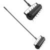 imageVEVOR Tow Behind Plug Aerator 40Inch Tow Behind Lawn Plug Aerator with Universal Hitch Pull Behind Aerator with Iron Spikes Alternately Arranged Lawn Aerator Tow Behind for Gardens Lawns FarmsRolling
