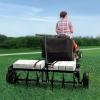 imageVEVOR Tow Behind Plug Aerator 40Inch Tow Behind Lawn Plug Aerator with Universal Hitch Pull Behind Aerator with Iron Spikes Alternately Arranged Lawn Aerator Tow Behind for Gardens Lawns FarmsTow Behind