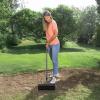 imageVEVOR Tow Behind Plug Aerator 40Inch Tow Behind Lawn Plug Aerator with Universal Hitch Pull Behind Aerator with Iron Spikes Alternately Arranged Lawn Aerator Tow Behind for Gardens Lawns FarmsRolling