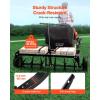 imageVEVOR Tow Behind Plug Aerator 40Inch Tow Behind Lawn Plug Aerator with Universal Hitch Pull Behind Aerator with Iron Spikes Alternately Arranged Lawn Aerator Tow Behind for Gardens Lawns FarmsTow Behind