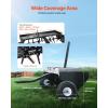 imageVEVOR Tow Behind Plug Aerator 40Inch Tow Behind Lawn Plug Aerator with Universal Hitch Pull Behind Aerator with Iron Spikes Alternately Arranged Lawn Aerator Tow Behind for Gardens Lawns FarmsTow Behind