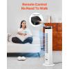 imageVEVOR Tower Fan 22 fts Velocity Quiet Floor Fan 70 Oscillating Fans for Indoors with 3 Speeds 4 Modes 12H Timer Portable Standing Bladeless Fan with Remote Control for Bedroom Office HomeStandard