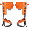 imageVEVOR Tree Climbing Spikes Set 1 Pair Alloy Steel Climbing Spurs with Safety Rope and Safety Harness 350lbs Load Capacity Tree Climbing Gear Arborist Equipment for Climbers Fruit Picking Orange