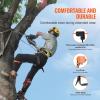 imageVEVOR Tree Climbing Spikes Set 1 Pair Alloy Steel Climbing Spurs with Safety Rope and Safety Harness 350lbs Load Capacity Tree Climbing Gear Arborist Equipment for Climbers Fruit Picking Orange