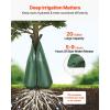 imageVEVOR Tree Watering Bags Slow Release 4 Pack 16 Gallons Tree Watering Ring Reusable Refillable Tree Irrigation Ring Water Bags Heavy Duty Watering System for Shrub Tree Root Drip Irrigation25Pcs 20Gal