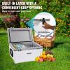 imageVEVOR UltraLight Hard Cooler Ice Retention Cooler with Heavy Duty Handle Ice Chest Lunch Box for Camping Travel Outdoor Keeps Cool for up to 6 Days 30 Lighter Than Rotomolded Coolers52 QT