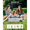 imageVEVOR UltraLight Hard Cooler Ice Retention Cooler with Heavy Duty Handle Ice Chest Lunch Box for Camping Travel Outdoor Keeps Cool for up to 6 Days 30 Lighter Than Rotomolded Coolers74QT with wheels
