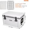imageVEVOR UltraLight Hard Cooler Ice Retention Cooler with Heavy Duty Handle Ice Chest Lunch Box for Camping Travel Outdoor Keeps Cool for up to 6 Days 30 Lighter Than Rotomolded Coolers52 QT