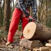 imageVEVOR Unisex Apron Style Chainsaw Chaps Class C 8 Layers Chainsaw Pants With Adjustable Belt ampamp Gear PocketRed