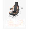 imageVEVOR Universal Forklift Seat Tractor Seat with Adjustable Back Armrest Headrest ampamp Safety Belt Secure Tractor Seat with Micro Switch Ergonomic Lawnmower Seat for Skid Loader Bulldozer