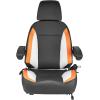 imageVEVOR Universal Forklift Seat Tractor Seat with Adjustable Back Armrest Headrest ampamp Safety Belt Secure Tractor Seat with Micro Switch Ergonomic Lawnmower Seat for Skid Loader Bulldozer