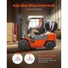 imageVEVOR Universal Forklift Seat Tractor Seat with Adjustable Back Armrest Headrest ampamp Safety Belt Secure Tractor Seat with Micro Switch Ergonomic Lawnmower Seat for Skid Loader Bulldozer
