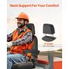 imageVEVOR Universal Forklift Seat Tractor Seat with Adjustable Back Armrest Headrest ampamp Safety Belt Secure Tractor Seat with Micro Switch Ergonomic Lawnmower Seat for Skid Loader Bulldozer