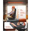 imageVEVOR Universal Forklift Seat Tractor Seat with Adjustable Back Armrest Headrest ampamp Safety Belt Secure Tractor Seat with Micro Switch Ergonomic Lawnmower Seat for Skid Loader Bulldozer