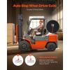 imageVEVOR Universal Forklift Seat Tractor Suspension Seat with Adjustable Back Armrest ampamp Safety Belt Secure Fold Down Tractor Seat with Micro Switch Lawnmower Seat for Skid Loader Bulldozer
