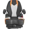 imageVEVOR Universal Forklift Seat Tractor Suspension Seat with Adjustable Back Armrest ampamp Safety Belt Secure Fold Down Tractor Seat with Micro Switch Lawnmower Seat for Skid Loader Bulldozer