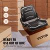 imageVEVOR Universal Tracor Seat Lawn Mower Seat with Micro Switch and Drainage Holes 63118 inch Extended Slot Tractor Seat for Tractor Loader Excavator2023New Nude Style