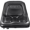 imageVEVOR Universal Tracor Seat Lawn Mower Seat with Micro Switch and Drainage Holes 63118 inch Extended Slot Tractor Seat for Tractor Loader ExcavatorOne piece style