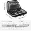 imageVEVOR Universal Tracor Seat Lawn Mower Seat with Micro Switch and Drainage Holes 63118 inch Extended Slot Tractor Seat for Tractor Loader ExcavatorOne piece style