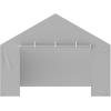 imageVEVOR Upgraded 10x20 FT Heavy Duty Carport Canopy with Rollup Windows AllSeason Portable Garage with Removable Sidewalls ampamp Doors 12 Stakes ampamp 12 Ropes Car Tent for Car Truck Boat EquipmentSidewall  Gray