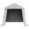 imageVEVOR Upgraded 10x20 FT Heavy Duty Carport Canopy with Rollup Windows AllSeason Portable Garage with Removable Sidewalls ampamp Doors 12 Stakes ampamp 12 Ropes Car Tent for Car Truck Boat EquipmentPE Carport with Sidewall  Gray