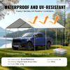 imageVEVOR Upgraded 10x20 FT Heavy Duty Carport Canopy with Rollup Windows AllSeason Portable Garage with Removable Sidewalls ampamp Doors 12 Stakes ampamp 12 Ropes Car Tent for Car Truck Boat EquipmentTop  White