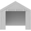 imageVEVOR Upgraded 10x20 FT Heavy Duty Carport Canopy with Rollup Windows AllSeason Portable Garage with Removable Sidewalls ampamp Doors 12 Stakes ampamp 12 Ropes Car Tent for Car Truck Boat EquipmentTop Cover Sidewall  Gray