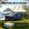 imageVEVOR Upgraded 10x20 FT Heavy Duty Carport Canopy with Rollup Windows AllSeason Portable Garage with Removable Sidewalls ampamp Doors 12 Stakes ampamp 12 Ropes Car Tent for Car Truck Boat EquipmentWhite