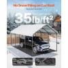 imageVEVOR Upgraded 10x20 FT Heavy Duty Carport Canopy with Rollup Windows AllSeason Portable Garage with Removable Sidewalls ampamp Doors 12 Stakes ampamp 12 Ropes Car Tent for Car Truck Boat EquipmentMetal Carport  White