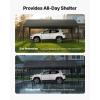 imageVEVOR Upgraded 10x20 FT Heavy Duty Carport Canopy with Rollup Windows AllSeason Portable Garage with Removable Sidewalls ampamp Doors 12 Stakes ampamp 12 Ropes Car Tent for Car Truck Boat EquipmentPE Carport  Gray