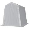 imageVEVOR Upgraded 10x20 FT Heavy Duty Carport Canopy with Rollup Windows AllSeason Portable Garage with Removable Sidewalls ampamp Doors 12 Stakes ampamp 12 Ropes Car Tent for Car Truck Boat EquipmentPE Carport with Sidewall  Gray