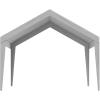 imageVEVOR Upgraded 10x20 FT Heavy Duty Carport Canopy with Rollup Windows AllSeason Portable Garage with Removable Sidewalls ampamp Doors 12 Stakes ampamp 12 Ropes Car Tent for Car Truck Boat EquipmentTop Cover  Gray