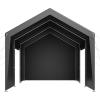 imageVEVOR Upgraded 10x20 FT Heavy Duty Carport Canopy with Rollup Windows AllSeason Portable Garage with Removable Sidewalls ampamp Doors 12 Stakes ampamp 12 Ropes Car Tent for Car Truck Boat EquipmentPE Carport with Sidewall  Gray
