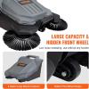 imageVEVOR WalkBehind Hand Push Floor Sweeper 256quot Sweeping Width Floor Sweeper Manual NonElectric 5Gallon Waste Container Angle ampamp Height Adjustable Folding Handle for Walkway Yard Garage Patio