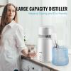 imageVEVOR Water Distiller 11 Gal Distilled Water Machine 750W Pure Water Distilling wBPA Free Plastic Container Water Distillation Kit wButton Countertop Distilled Water Maker for Home WhiteWhite