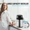 imageVEVOR Water Distiller 11 Gal Distilled Water Machine 750W Pure Water Distilling wBPA Free Plastic Container Water Distillation Kit wButton Countertop Distilled Water Maker for Home WhiteSilver
